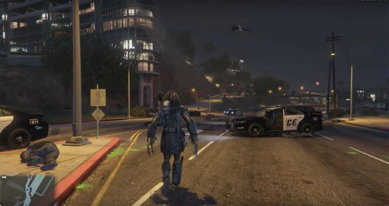Un mod pour incarner un Predator dans GTA V