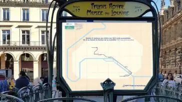 Ils détournent le plan du métro parisien et ne gardent que les stations accessibles aux handicapés