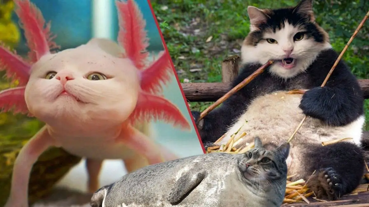 Instagram : elle fusionne ses chats avec d’autres animaux