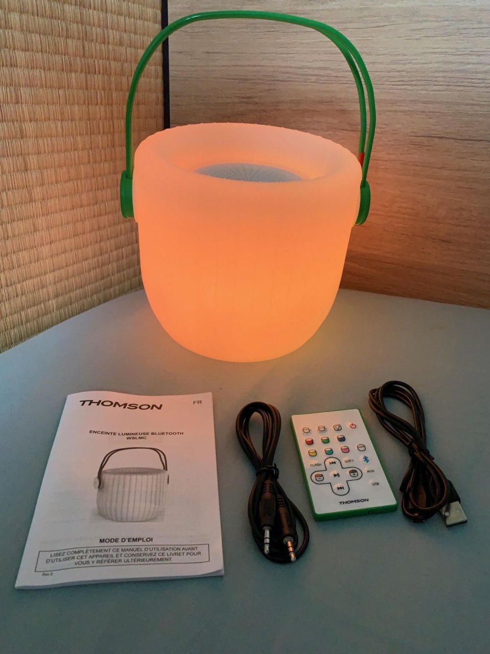 Test Osmoze : l’enceinte sans fil lumineuse Thomson signée Matali Crasset #9