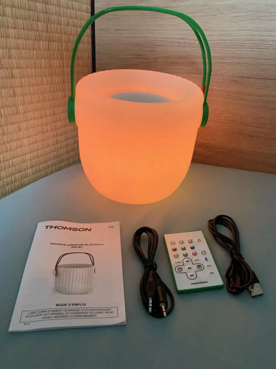 Test Osmoze : l’enceinte sans fil lumineuse Thomson signée Matali Crasset #9