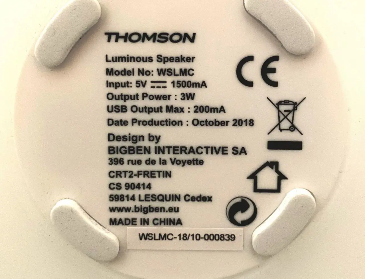 Test Osmoze : l’enceinte sans fil lumineuse Thomson signée Matali Crasset #8