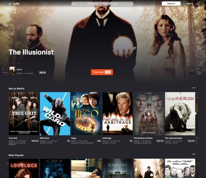 Tubi : ce service de streaming gratuit va faire de l’ombre à Netflix #3