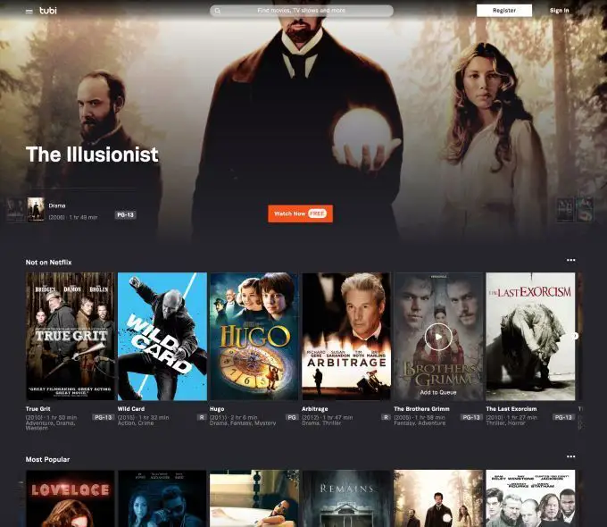 Tubi : ce service de streaming gratuit va faire de l’ombre à Netflix #3