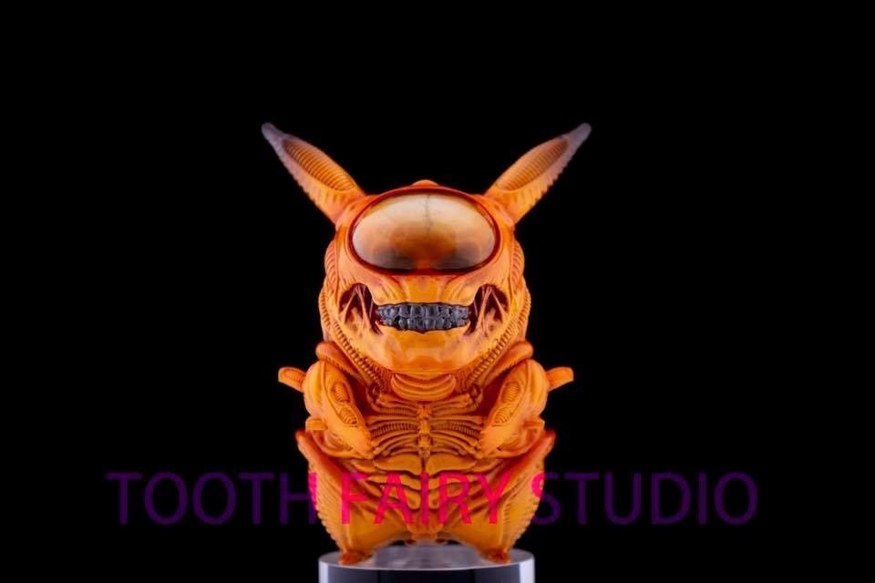 Un artiste fusionne Pikachu et Alien pour un résultat horrible et mignon