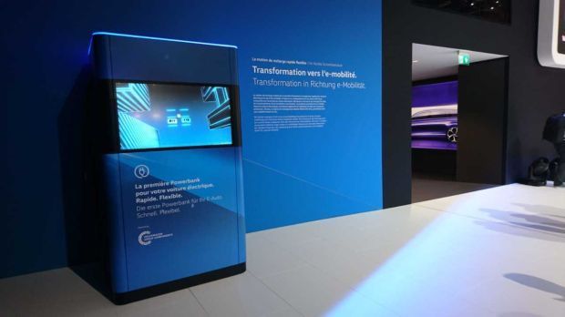 Volkswagen présente sa borne de rechargement rapide et flexible