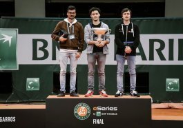 Podium des Roland-Garros eSeries by BNP Paribas