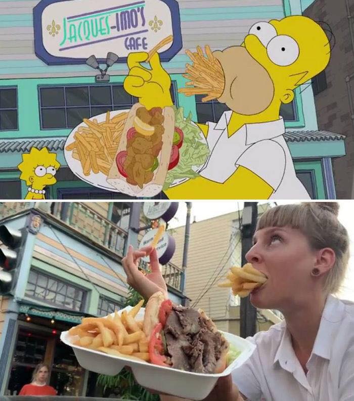 2 copines reproduisent des scènes des Simpson #6