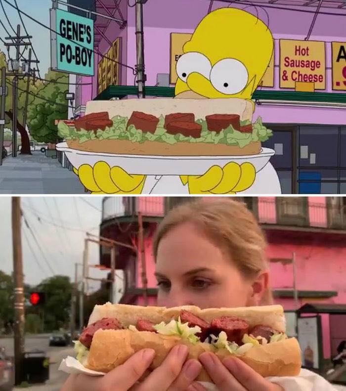 2 copines reproduisent des scènes des Simpson #13