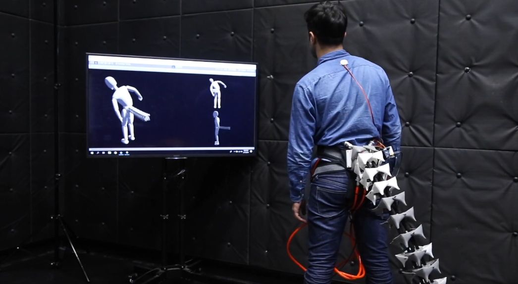 Des scientifiques présentent une queue robotique