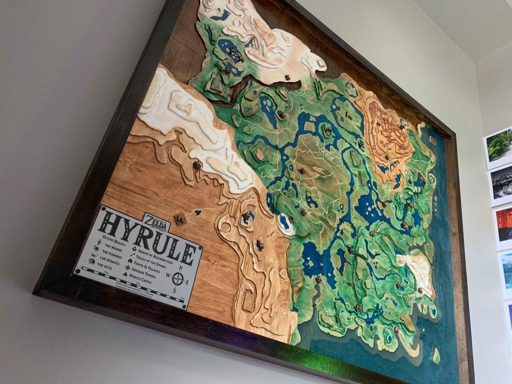 Un fan de Zelda sculpte une gigantesque carte d’Hyrule #3