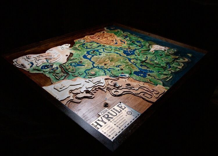 Un fan de Zelda sculpte une gigantesque carte d’Hyrule