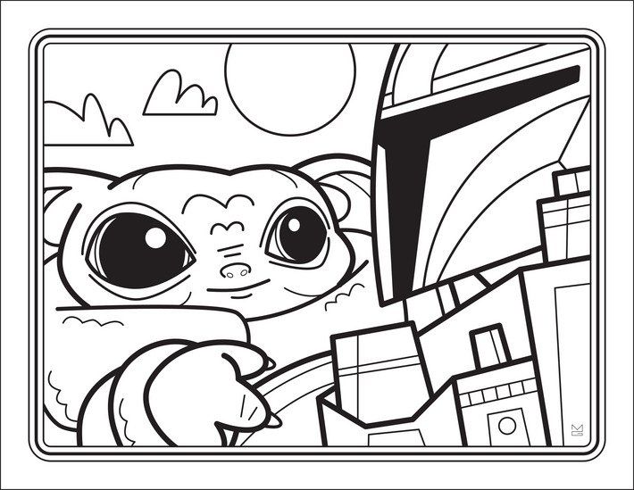 Baby Yoda : un livret de coloriage à télécharger #3