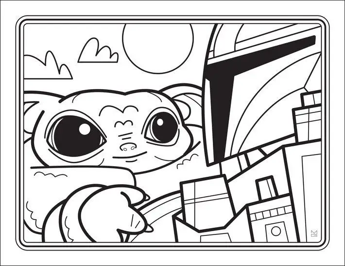 Baby Yoda : un livret de coloriage à télécharger #3