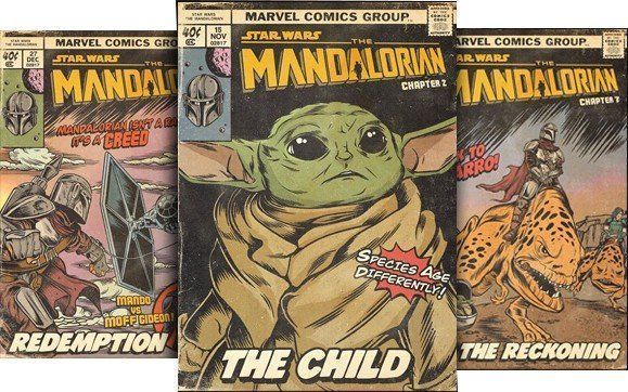 The Mandalorian : cet ariste crée des couvertures de comics vintage