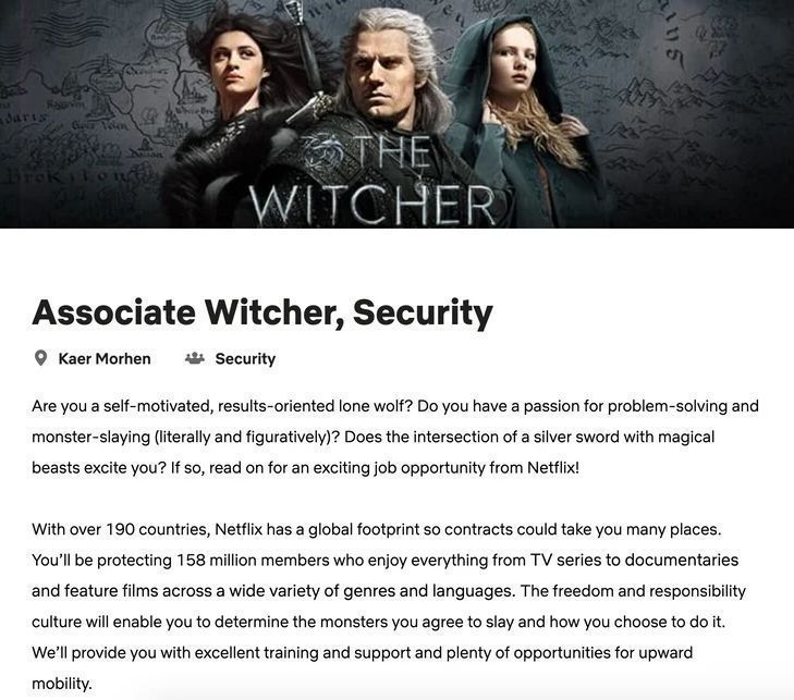 The Witcher : Netflix recrute un Sorceleur