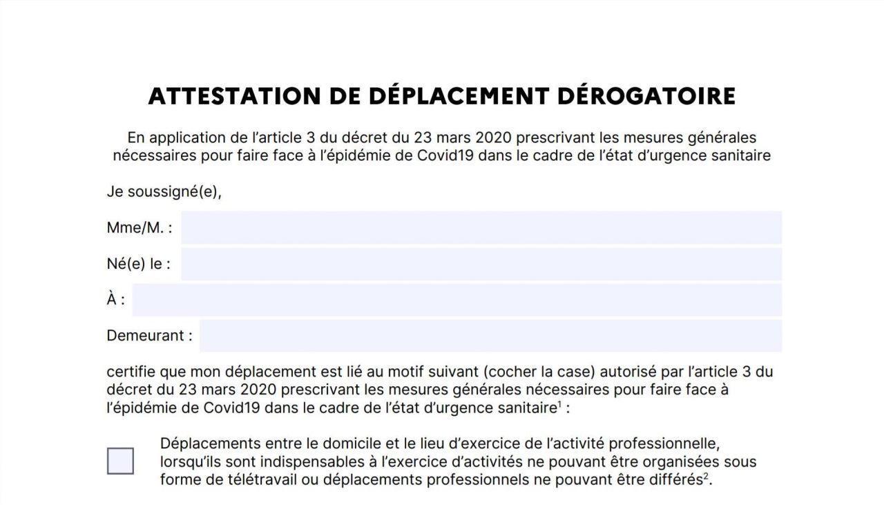 Coronavirus : vous pourrez signer votre attestation sur smartphone dès Lundi 6 Avril