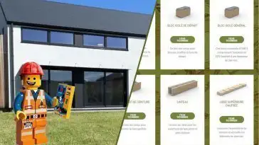 Ces blocs en bois permettent de monter une maison comme un LEGO