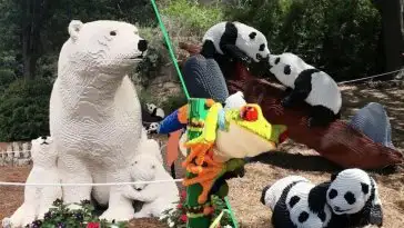 LEGO : un zoo crée des animaux grandeur nature avec 3 millions de petites briques