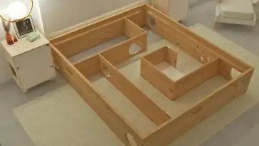 Ce lit est conçu comme un labyrinthe pour votre chat
