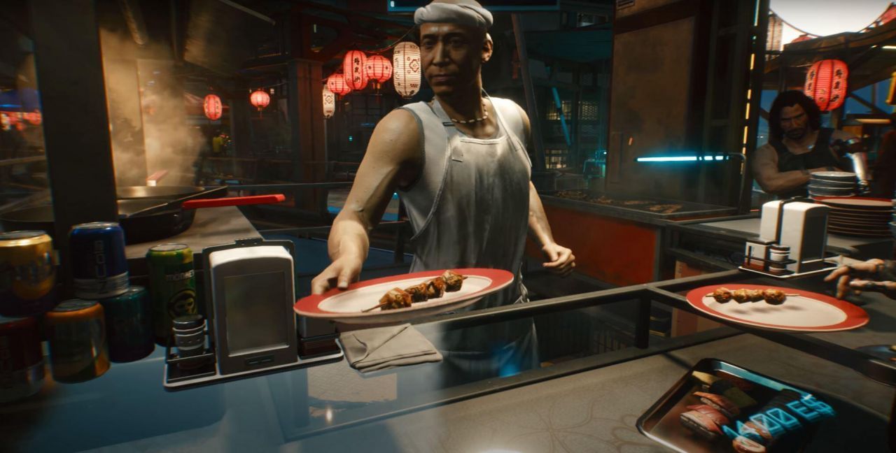 Dans Cyberpunk 2077 manger une Pizza aux Ananas est puni par la loi #2