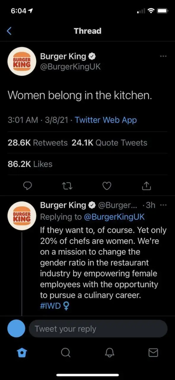Burger King s’excuse après un tweet sexiste #3