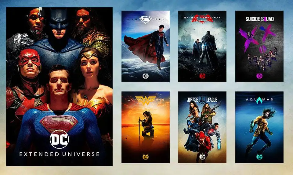 Quels films font officiellement partie du DCEU ?