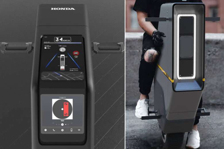 Ce scooter électrique Honda tient en équilibre sur une roue #17