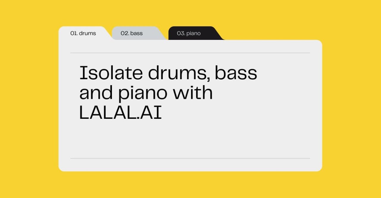 Lalal. Ai : un outil génial pour séparer les voix et les instrument d’un morceau grâce à l’IA #2