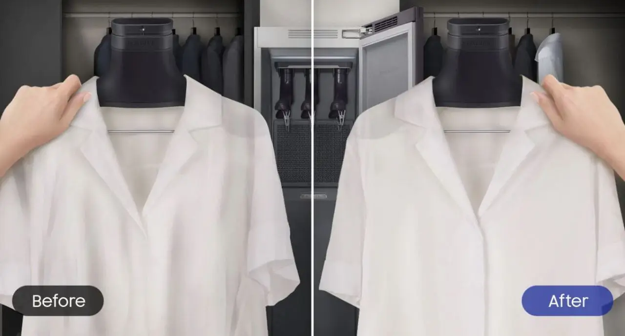 Samsung AirDresser : la penderie connectée qui désodorise sèche et défroisse vos vêtements