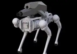 Ce chien-robot équipé d’une arme dans le dos laisse présager le pire…