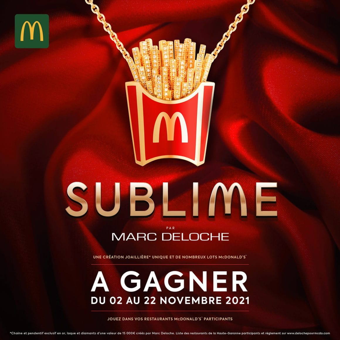 McDonald’s vous fait gagner un pendentif frites à 15000 € #4