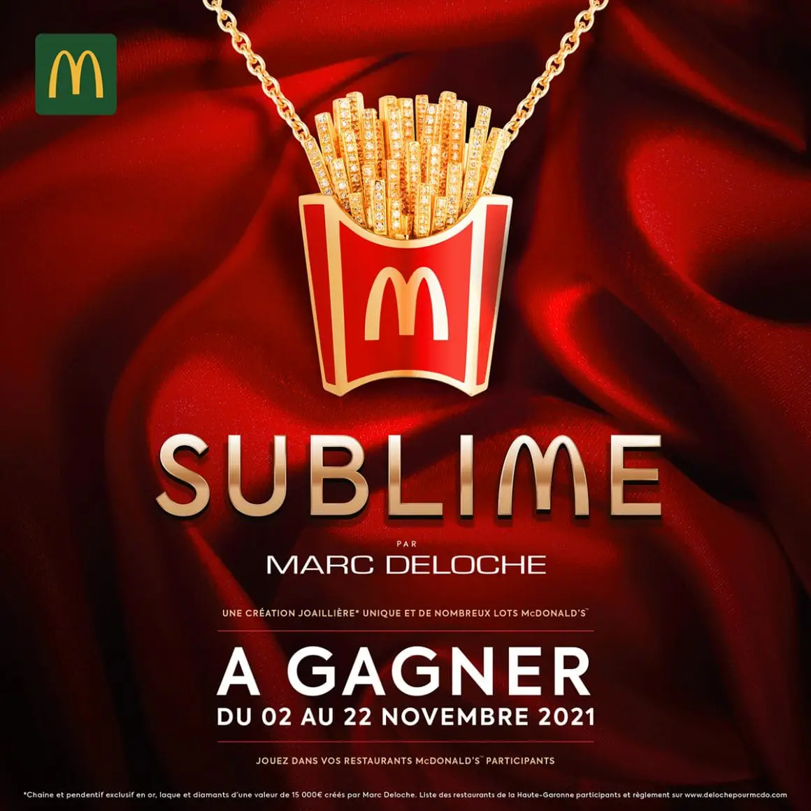 McDonald’s vous fait gagner un pendentif frites à 15000 € #4