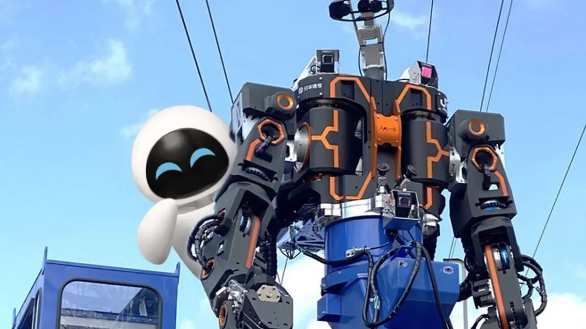 Au Japon, un « Wall-E » géant télécommandé entretient les voies ferroviaires