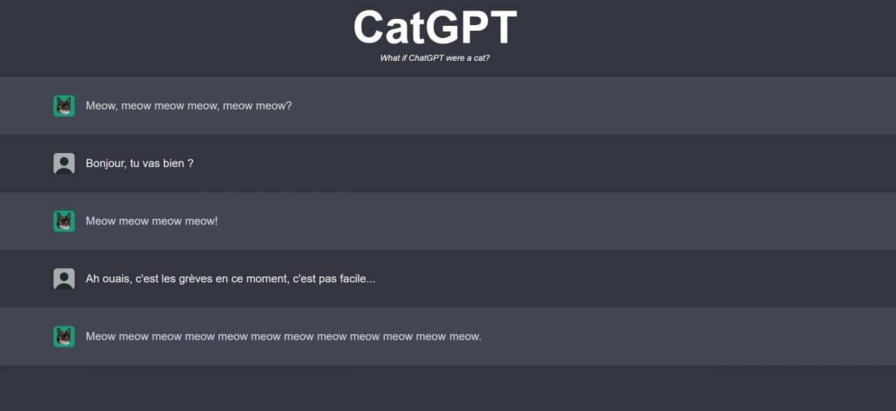 CatGPT, cette IA basée sur l’intelligence des chats est plus puissante que ChatGPT #3