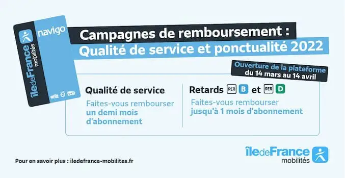 Avec Navigo vous pouvez désormais 1 mois d’abonnement reboursé
