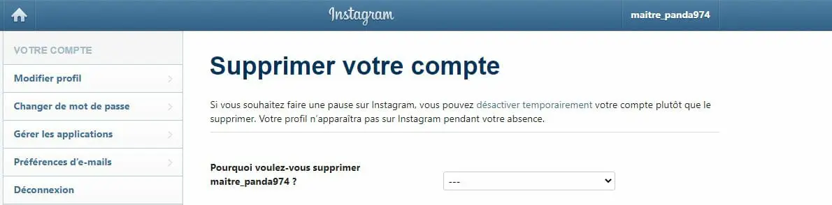 Comment supprimer son compte Instagram ?