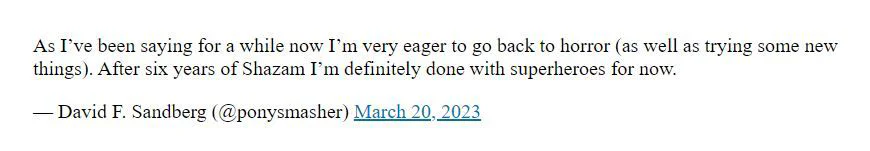 Shazam 2 fait un très mauvais démarrage au box office #3