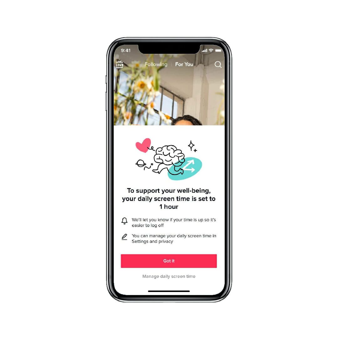 TikTok bientôt limité à 60 minutes par jour pour les mineurs