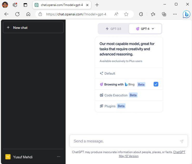 La version gratuite de ChatGPT bientôt connectée en live à internet grâce à Microsoft Bing