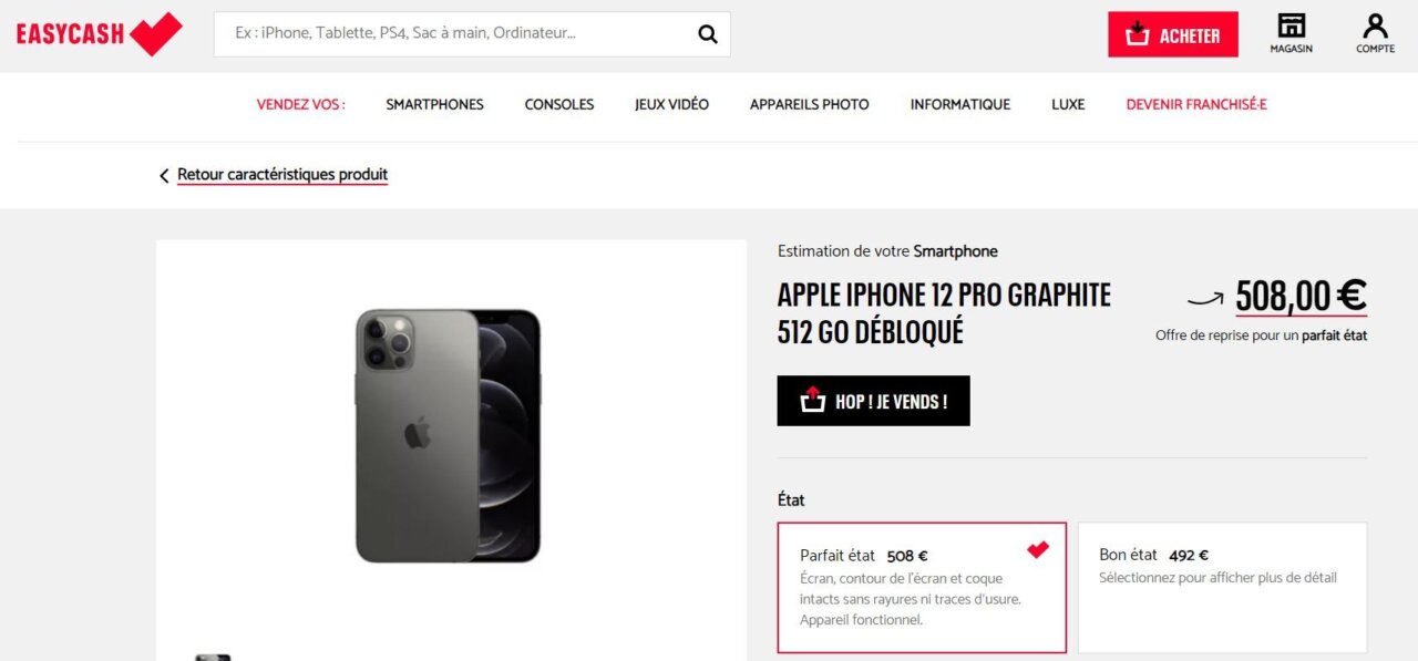 Comparez des centaines d’offres de reprise d’iPhone d’occasion en 2 clics pour le vendre au meilleur prix #4
