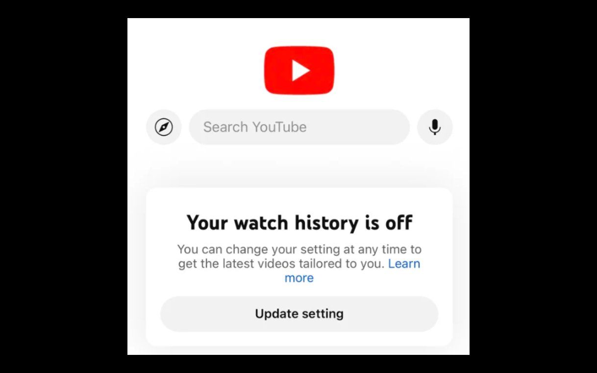 YouTube supprime la page de recommandations de vidéos si votre historique de recherche n’est pas activé #2