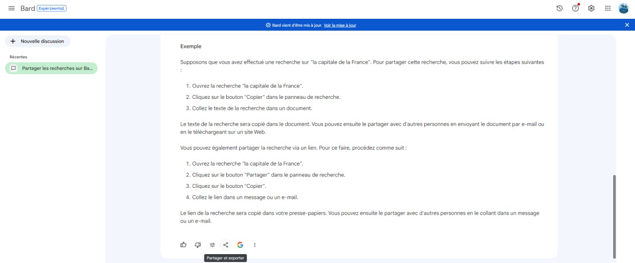 Des discussions avec Google Bard diffusées en public sur Google