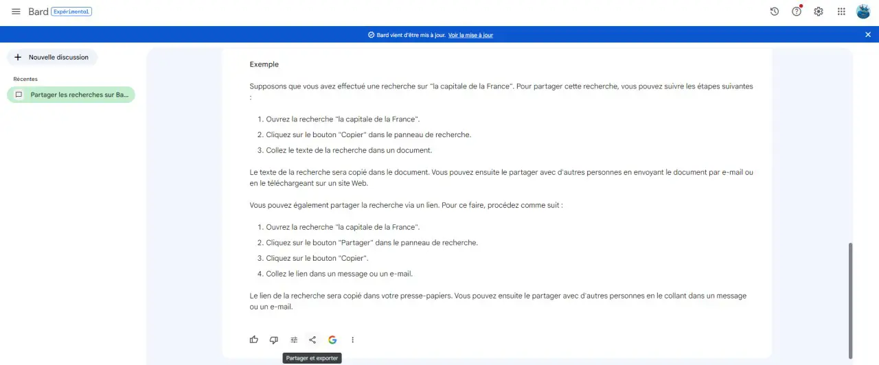 Des discussions avec Google Bard diffusées en public sur Google