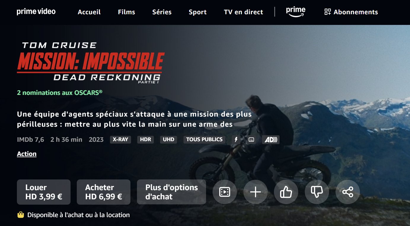 Comment regarder gratuitement Mission Impossible 7 Dead Reckoning Part 1 ?