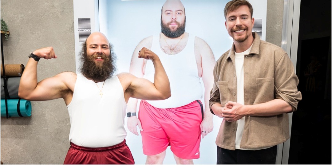 MrBeast l’enferme 6 mois à la salle de sport : il perd 45 kg et gagne 417 000 dollars #2
