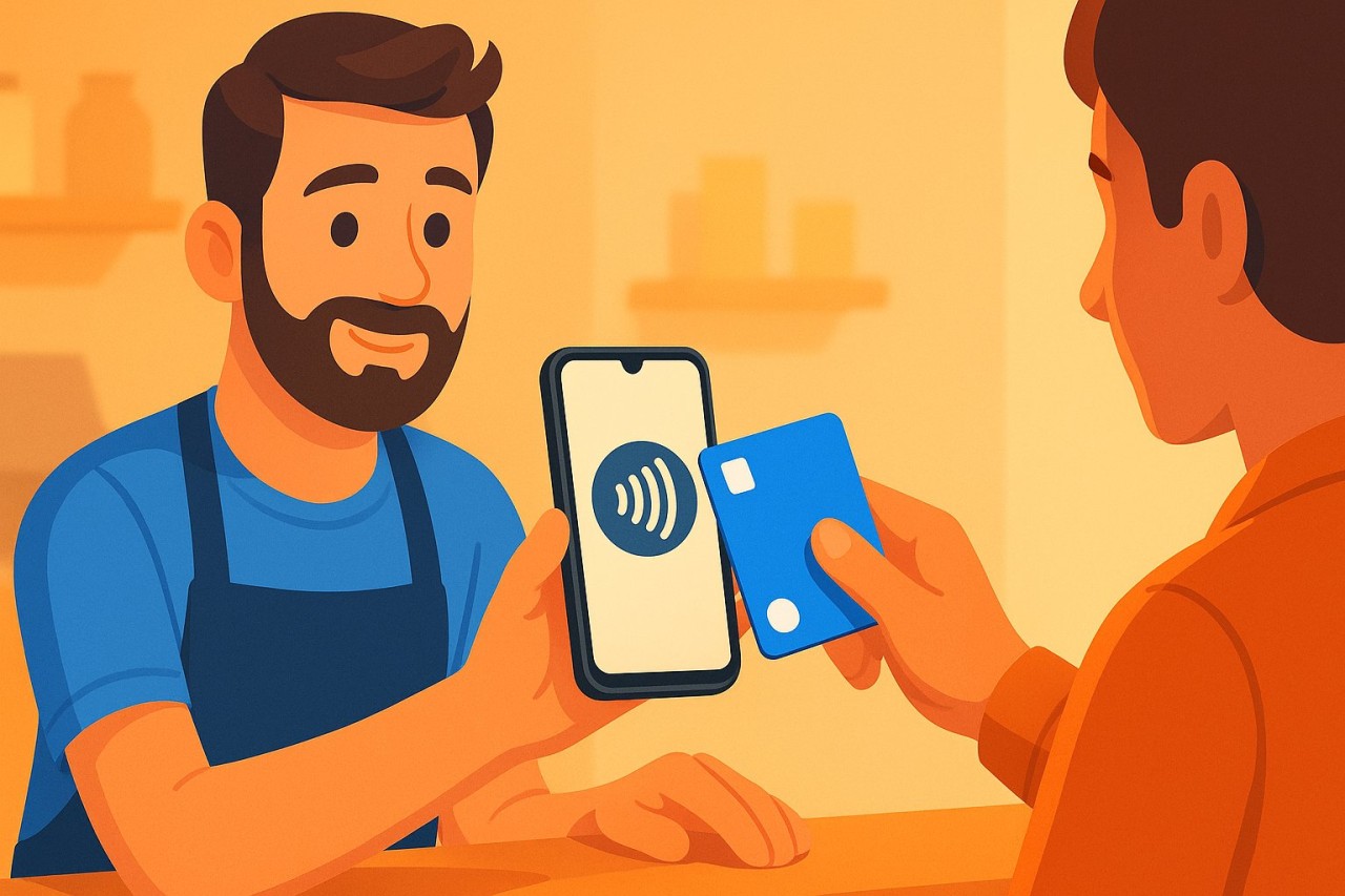 SumUp propose une fonction Tap to Pay pour accepter les paiements sans contact sur smartphone