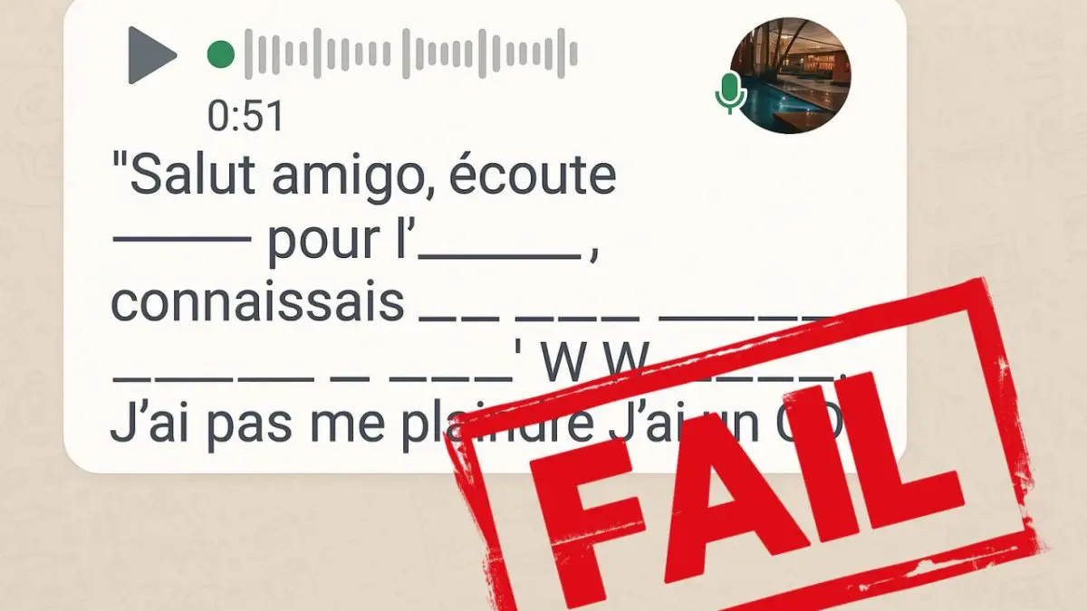 On peut retranscrire gratuitement les vocaux dans WhatsApp mais c’est claqué au sol