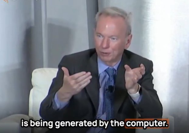 Eric Schmidt, ex-patron de Google alerte sur les dangers de l’IA à court terme