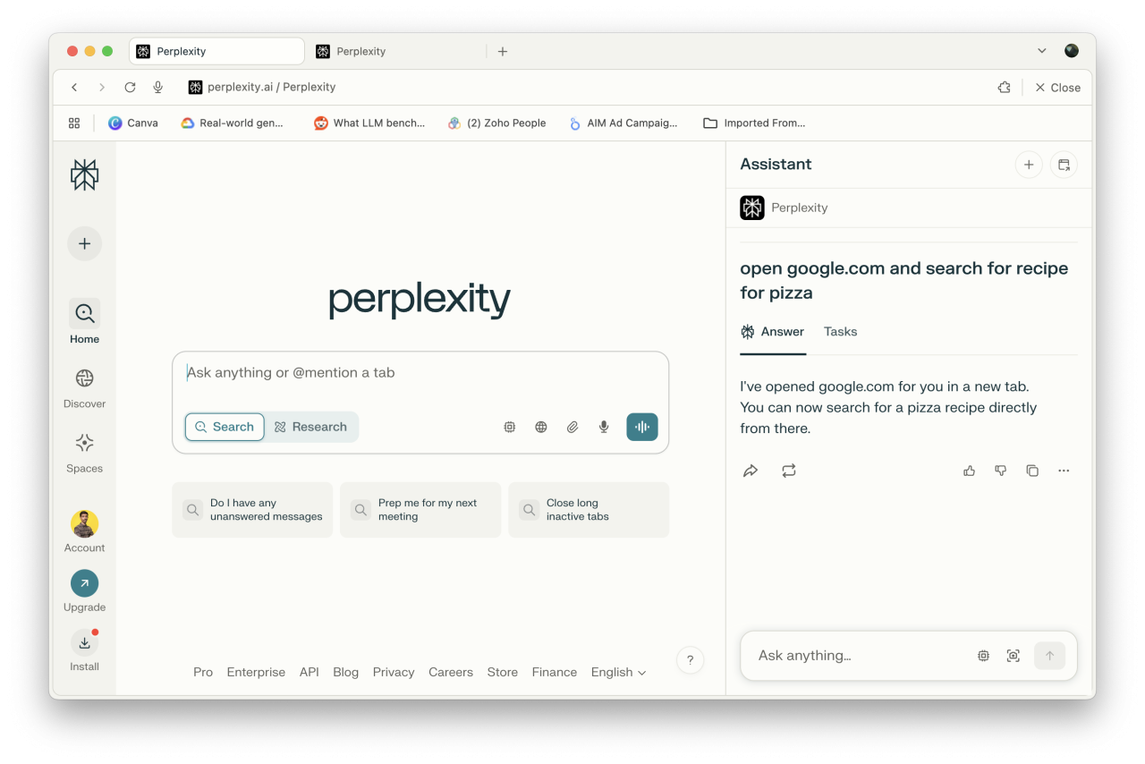 Perplexity lance officiellement Comet, son navigateur boosté à l’IA